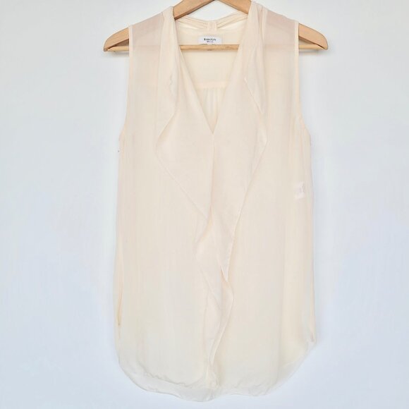 Aritzia 🤍 Ainsley Sleeveless Silk Blouse By Babaton - Picture 1 of 10